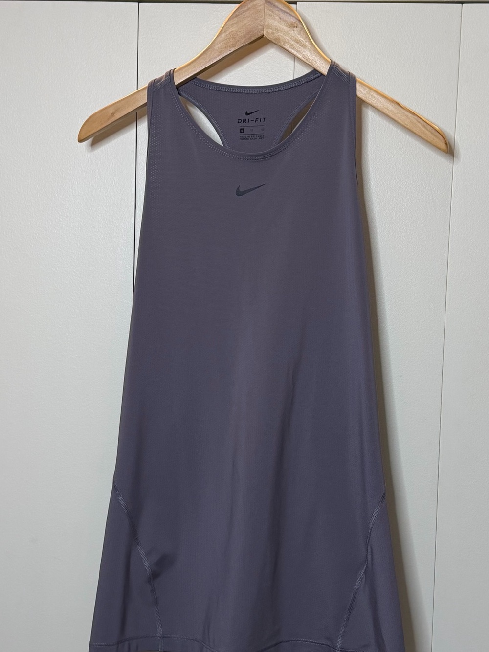 Nike Dri-FIT Racerback Tank Top — Charcoal